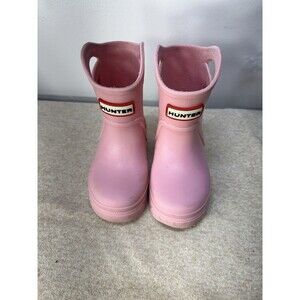 Hunter Little Kids Georgey Kid's Rain Boots, Pink Sz 7